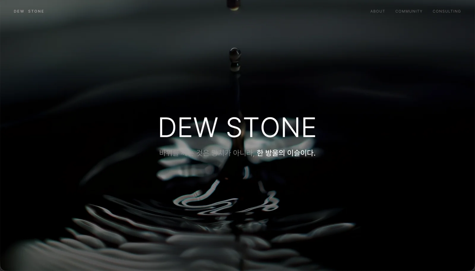 dewstone.kr 커버